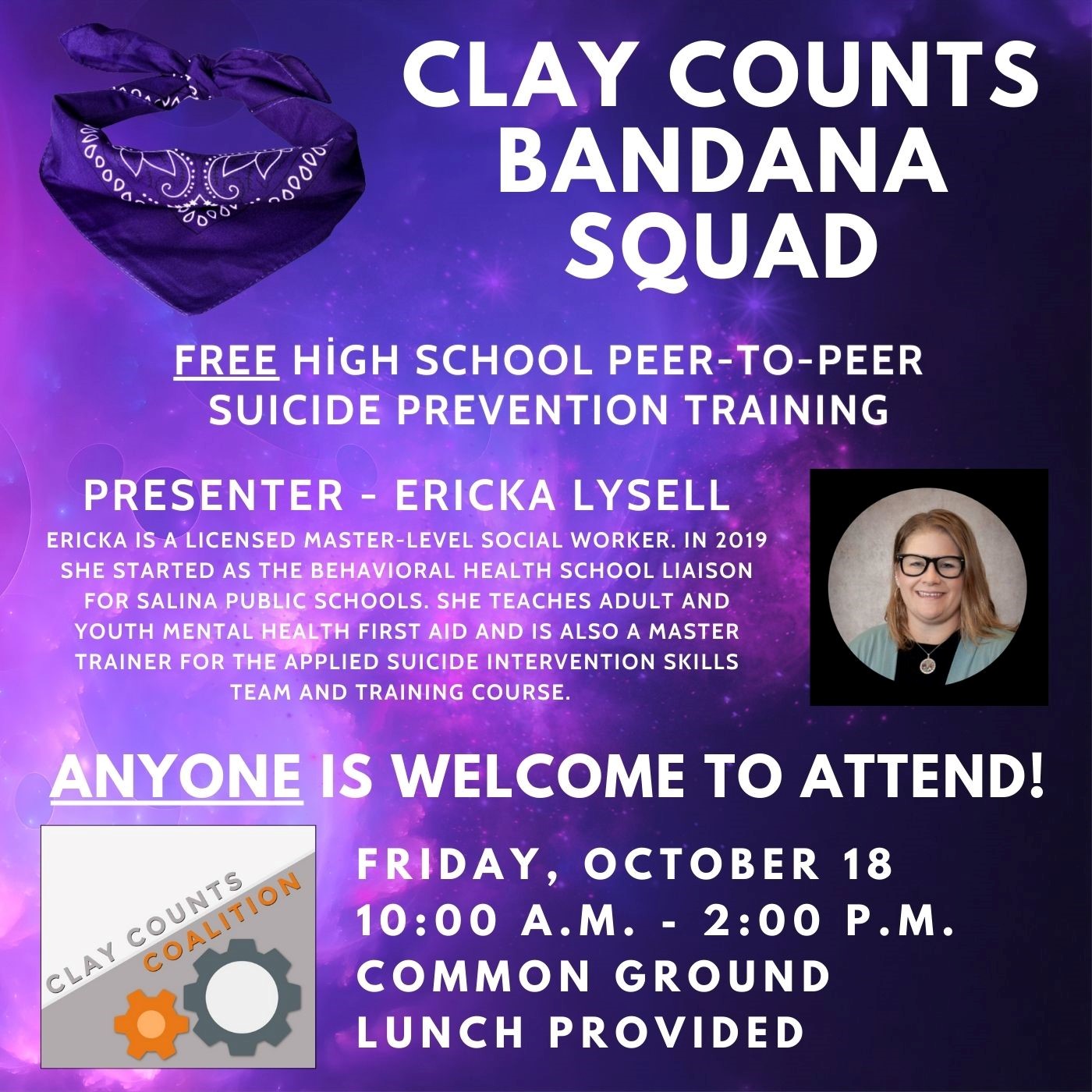 Clay Counts Offers High School Peer-to-Peer Suicide Prevention Training